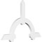 Ekena Millwork Ericson Architectural Grade PVC Gable Bracket, 48"W x 32"H x 2"D x 4"F, 16/12 Pitch GBP048X32X0204ERI00 - alternate 1